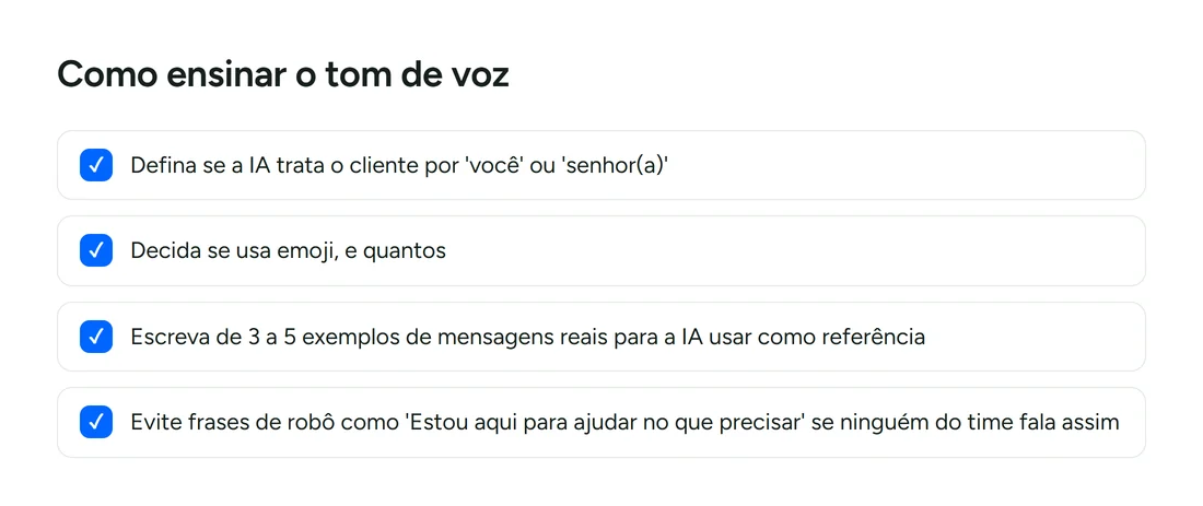 Como ensinar o tom de voz